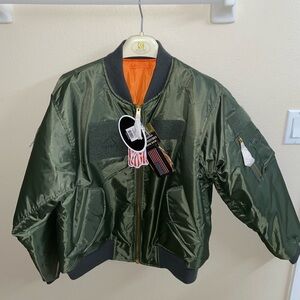 NWT Bomber Jacket with Patches